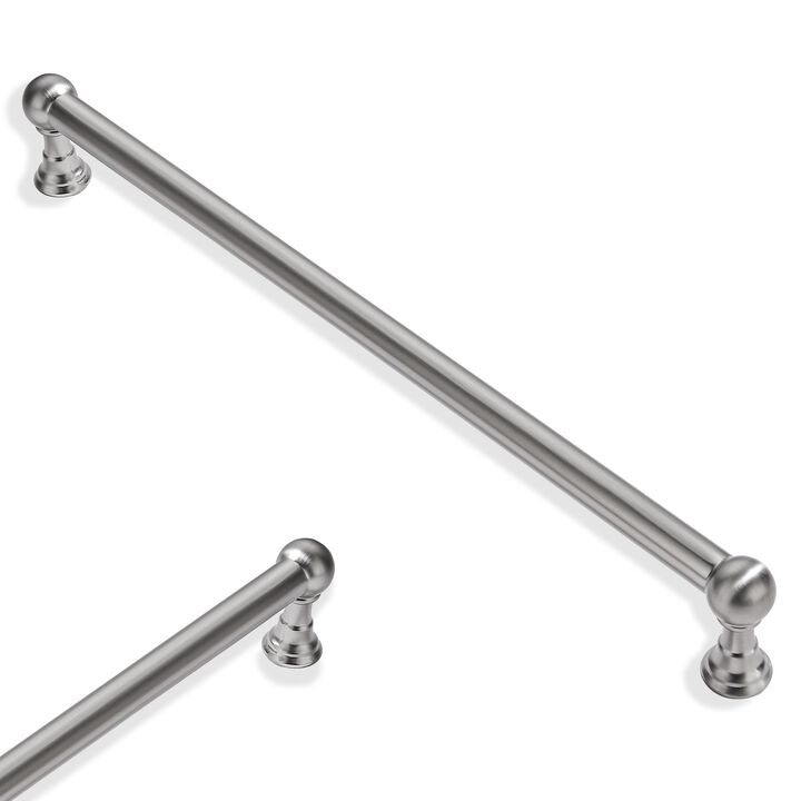ZAUYX 2 Pack 10 Inch Hole Center Brushed Satin Nickel Cabinet pulls Solid Heavy Duty Drawer Handles Dresser Handles Cabinet Hand