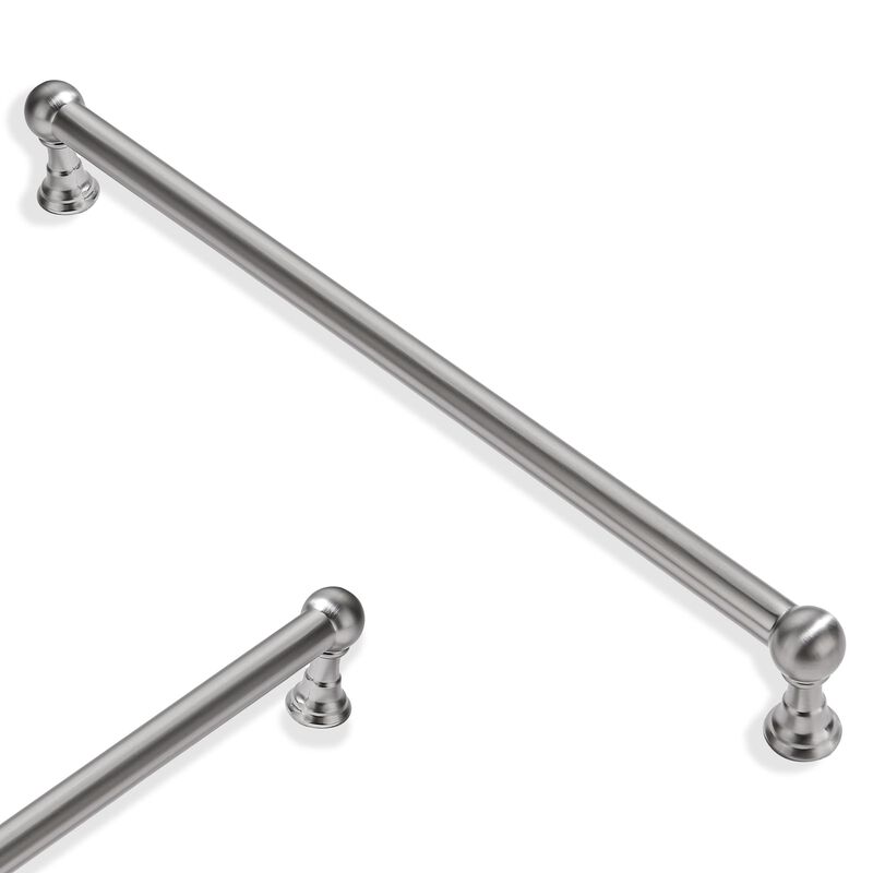 ZAUYX 2 Pack 10 Inch Hole Center Brushed Satin Nickel Cabinet pulls Solid Heavy Duty Drawer Handles Dresser Handles Cabinet Hand