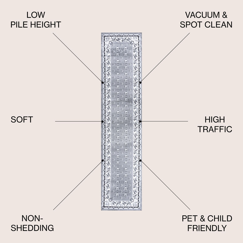 Acanthus French Border Area Rug