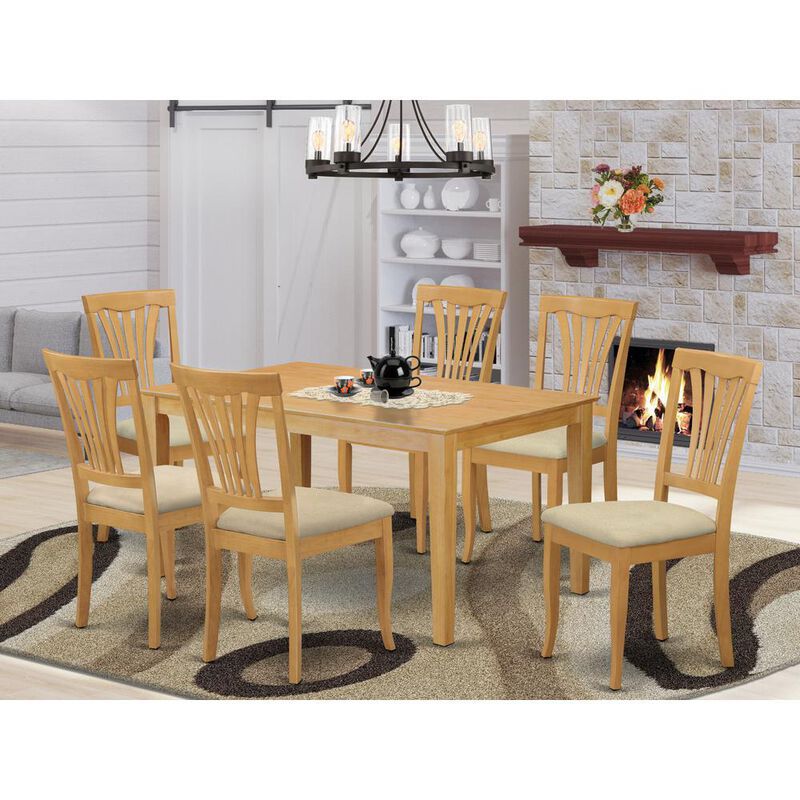 7 Pc Dinette set - Dinette Table and 6 Dining Chairs