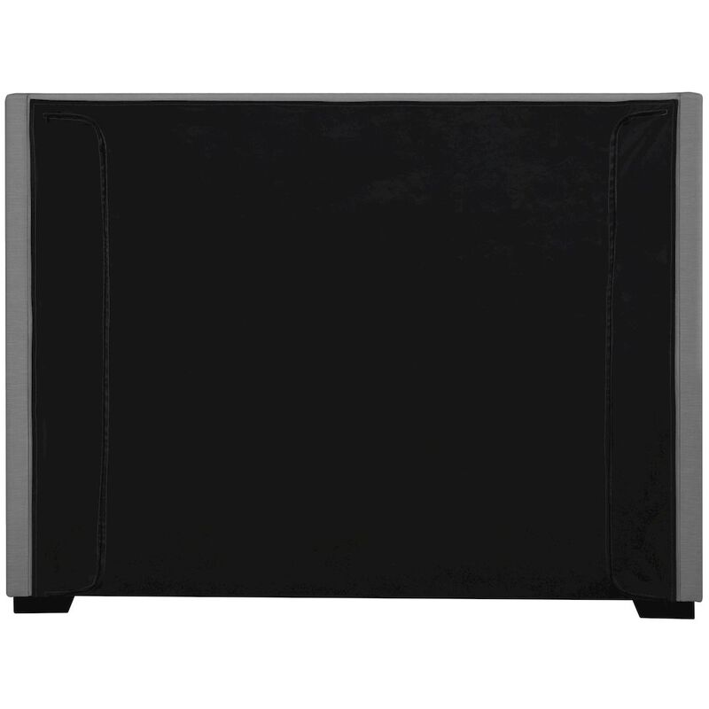 Meridian Furniture Oxford Grey Linen Textured Fabric Full Bed