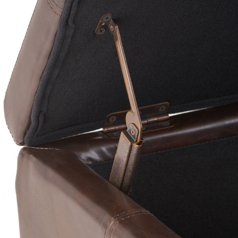 Merax Merax PU Leather Home Storage Ottoman image number 6