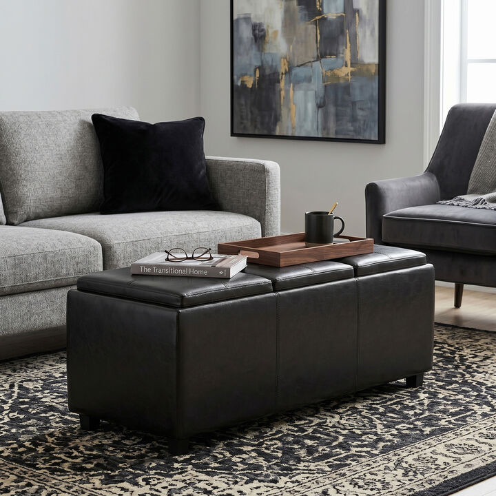 Simpli Home Avalon Storage Ottoman