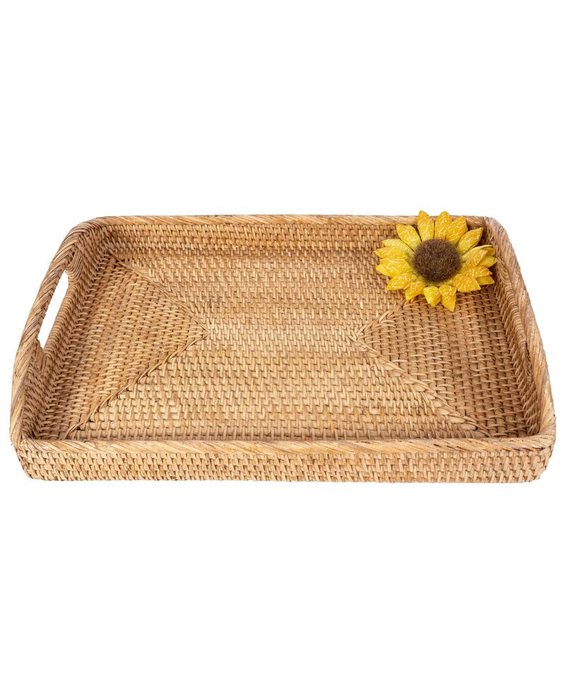 Saboga Home&trade; Rectangular Serving Tray With High Handles image number 4