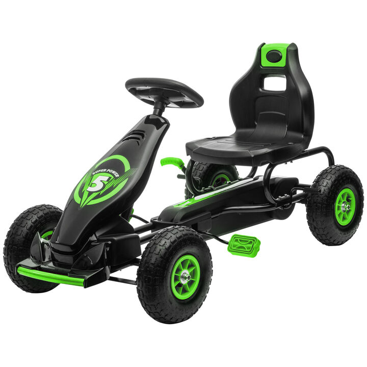 BreeBe Ergonomic Pedal Go Kart Kids Ride-on Toy with Tough, Wear-Resistant Tread