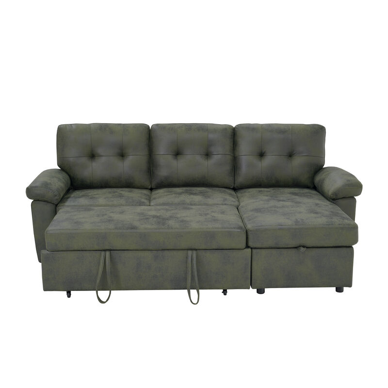 TATEUS  L-Shaped Pull-Out Sectional Sofa image number 0