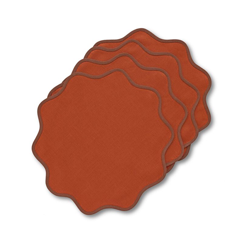 Linen Placemats - Giselle Scallop Edge image number 0