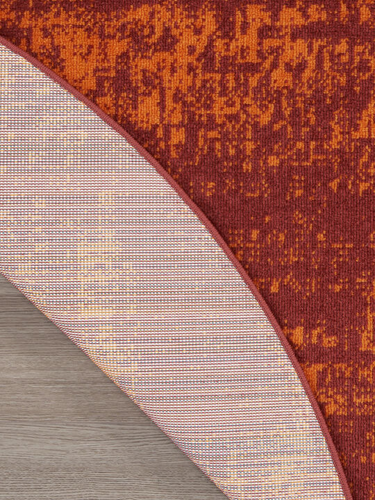 Nourison Essentials NRE03 Red 6' x Round Rug