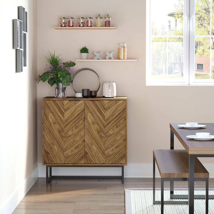 Minimalist Modern Sideboard – Entryway Buffet Storage Cabinet with Clean Lines