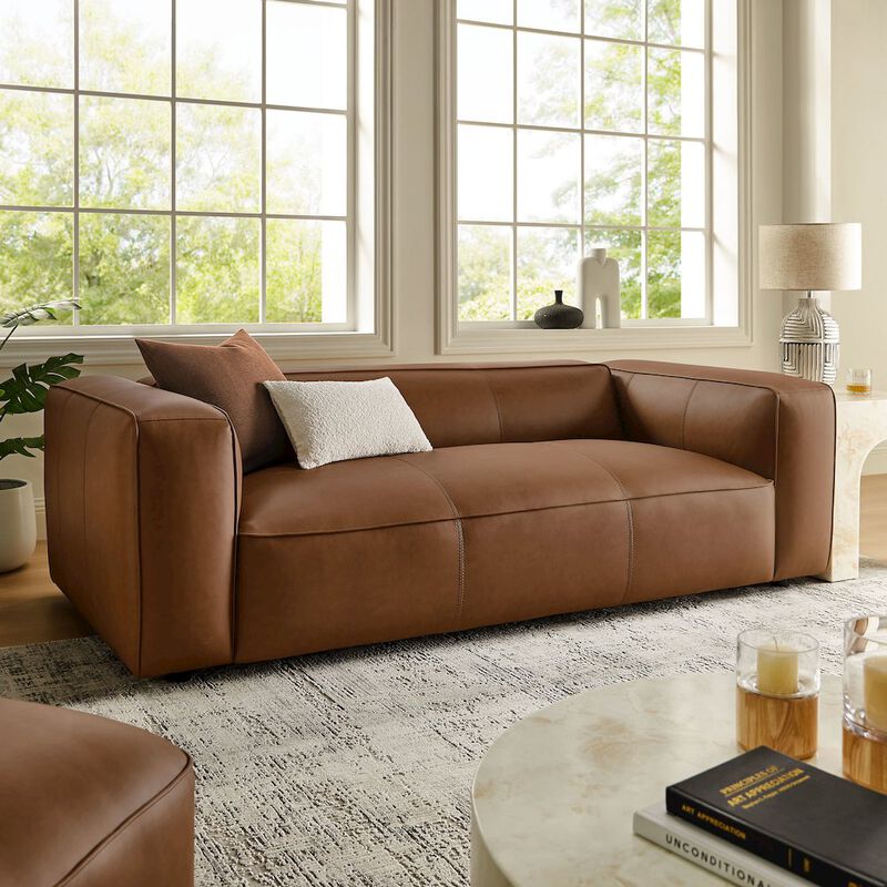 Auren Upholstered Vegan Leather Sofa image number 8