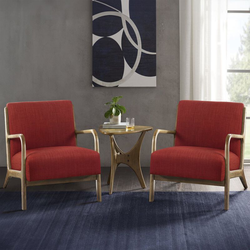 INK+IVY Novak Lounge Chair Set of 2 in Spice