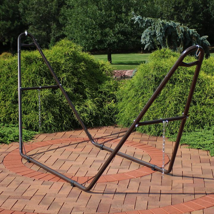 Sunnydaze Powder-Coated Steel Universal Hammock Stand - 124 in
