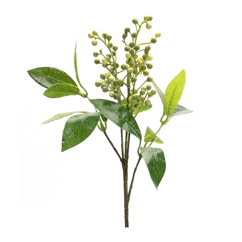 Berry Foliage Spray (Set of 6) &ndash; Artificial Decorative Branches for Holiday, Home, and Seasonal Decor