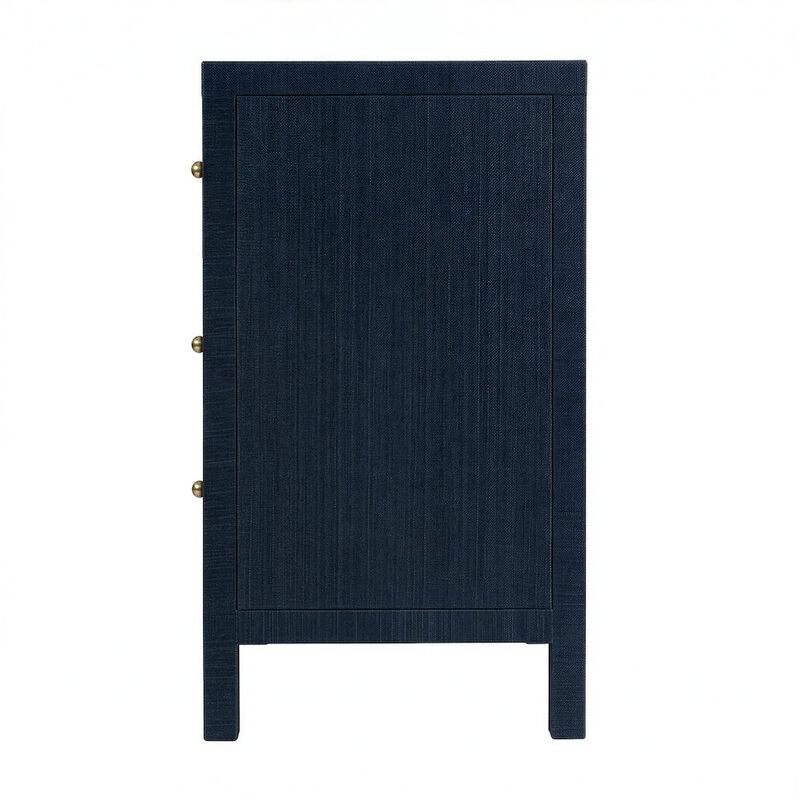 Butler Specialty Nora 60 in. W Raffia 6 Drawer Dresser, Blue image number 6