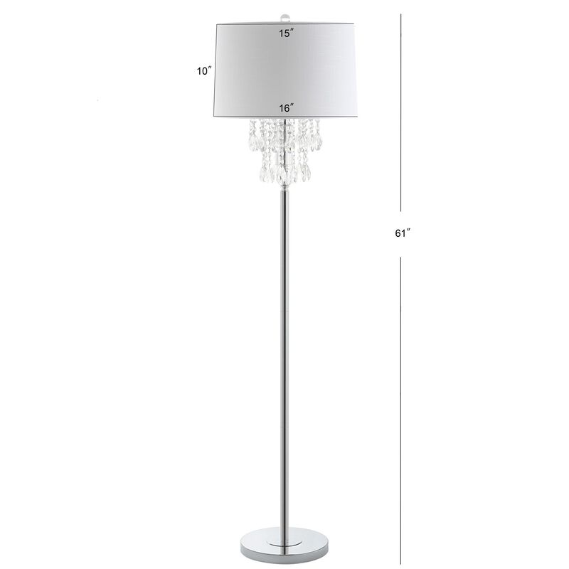 Abigail Crystal / Metal LED Floor Lamp