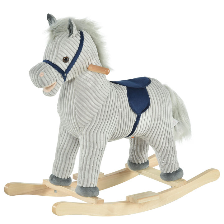 BreeBe Kids Plush Rocking Horse - 3&ndash;6 Years
