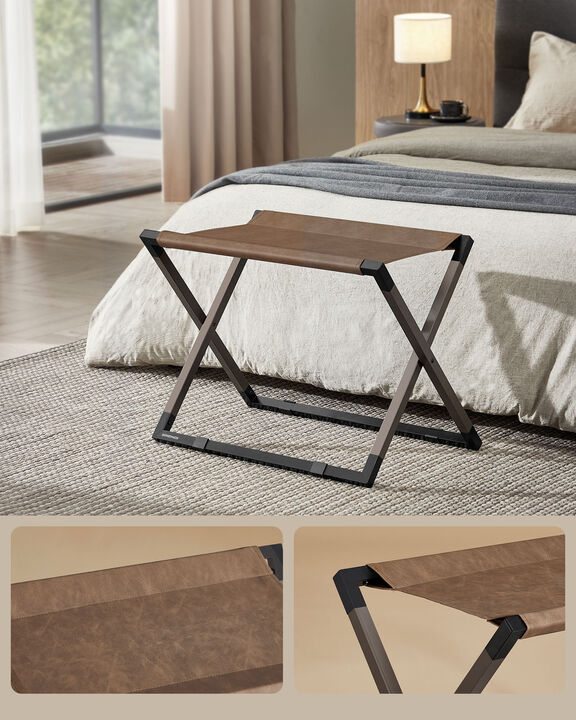 Foldable Suitcase Stand Set of 2 – Space-Saving Luggage Racks with Durable Support Straps