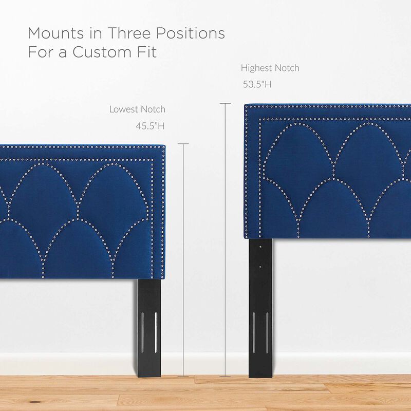 Greta Performance Velvet Twin Headboard image number 4