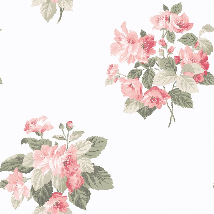 Secret Garden Classic Bouquet Pink Wallpaper G78501
