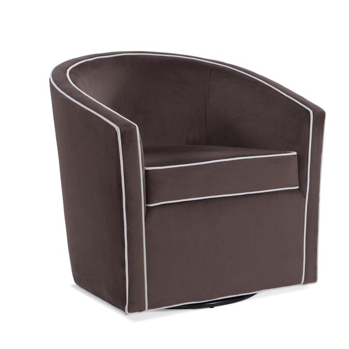 Comfort Pointe Keely Maple Brown Swivel Chair