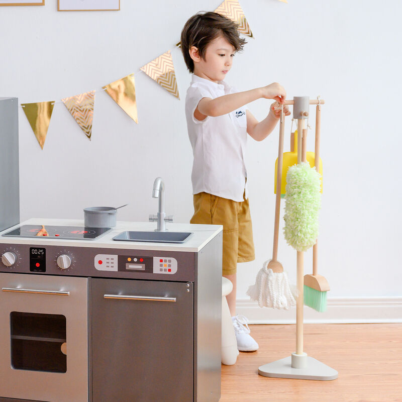Little Helper 6-Piece Household Cleaning Set with Organizing Stand image number 1