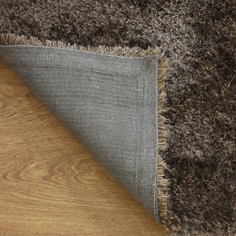 RUGSOTIC CARPETS HAND TUFTED SHAG POLYESTER ECO-FRIENDLY AREA RUGS  - Rectangle, Size, Solid Plain Design, High Pile Thick Handmade Anti Skid Rugs for Living Room K00111 image number 5
