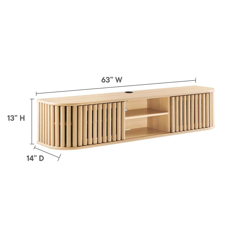 Fortitude 63" Wall-Mounted TV Stand image number 7