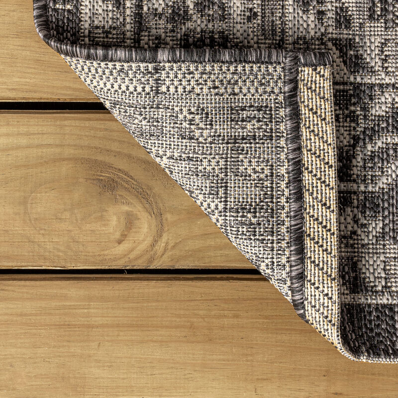 Palazzo Vine and Border Textured Weave Indoor/Outdoor Area Rug