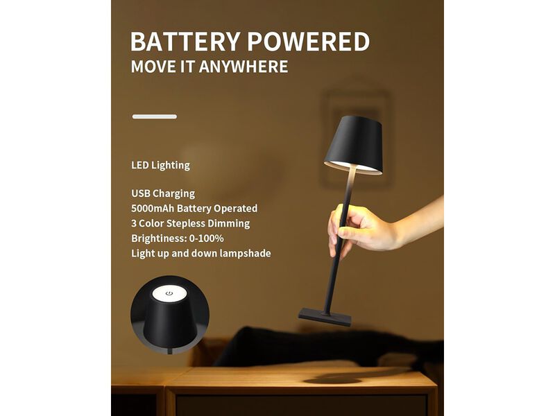 Portable LED Desk Lamp 2 Pack