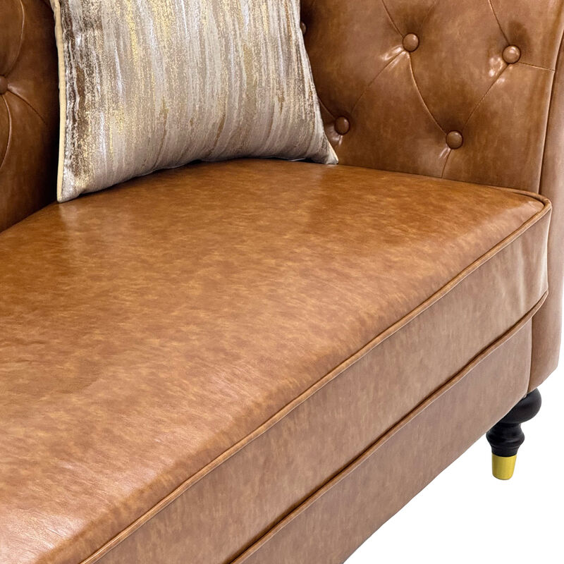 Tokvom 3-Seater PU Sofa image number 6