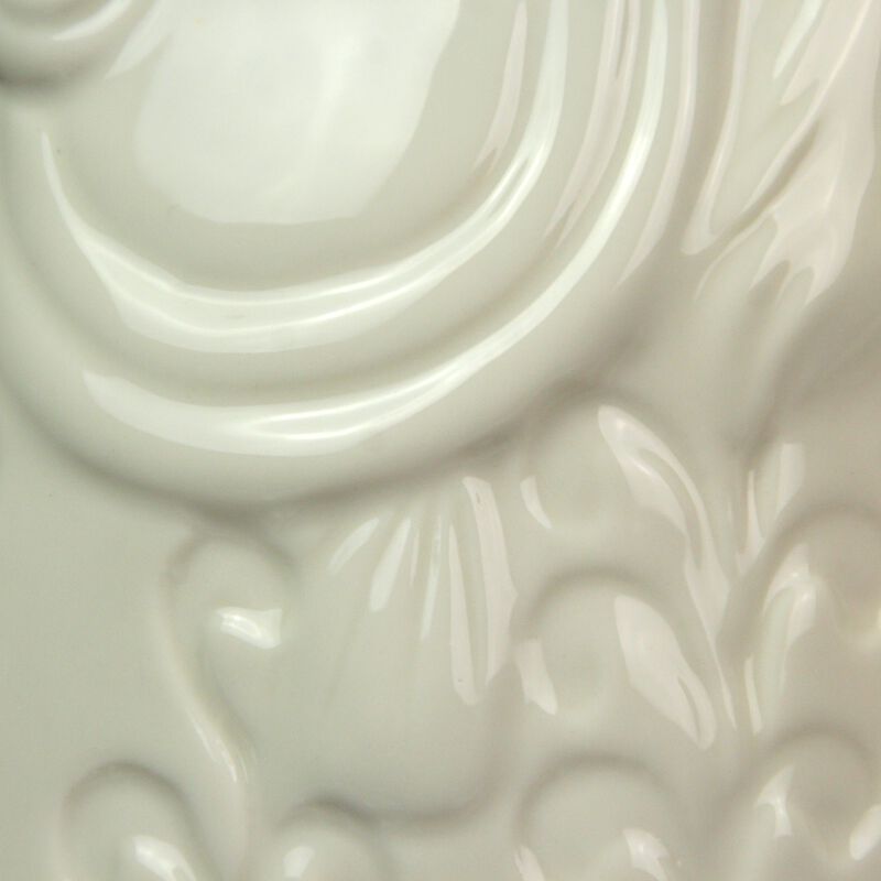 White Fish Decorative Vases Set Of 2 Ceramic Coastal Tabletop 85in And 7in image number 2
