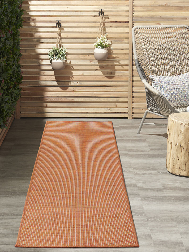 Positano POS01 Terracotta 2'2" x 12' Rug image number 1