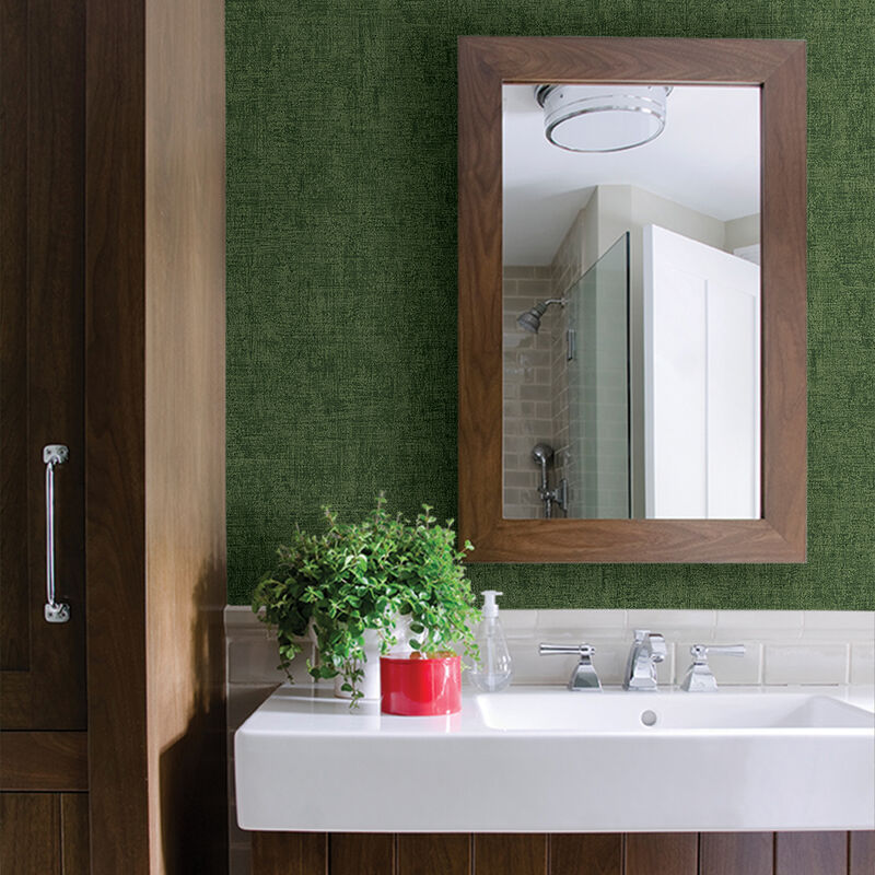Emalia Dark Green Texture Wallpaper image number 1