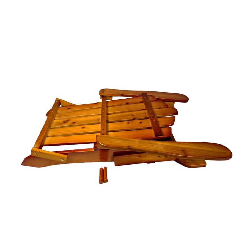 Hivvago Wood Adirondack Folding Chair image number 6