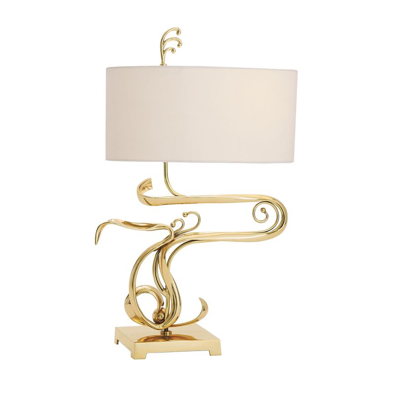 Fete Brass Table Lamp