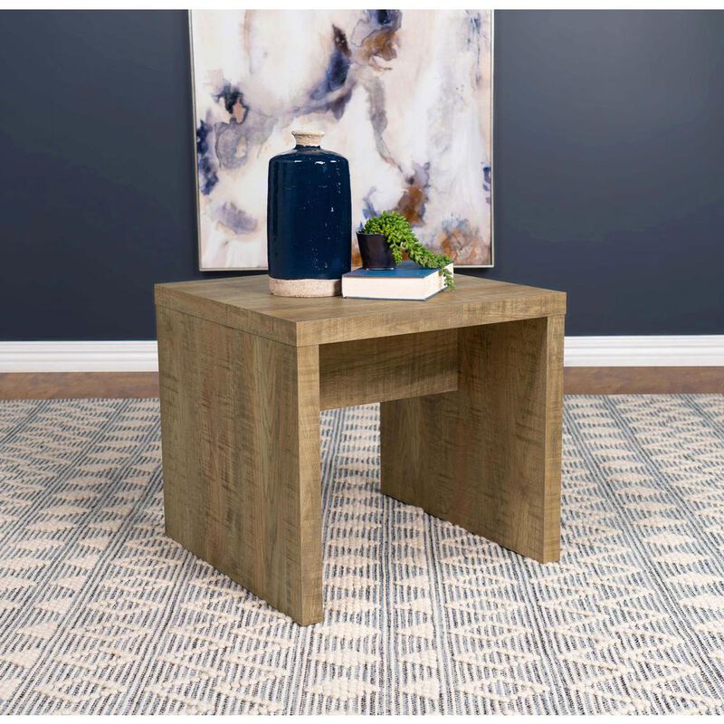 Coaster Lynette Square Engineered Wood End Table Mango