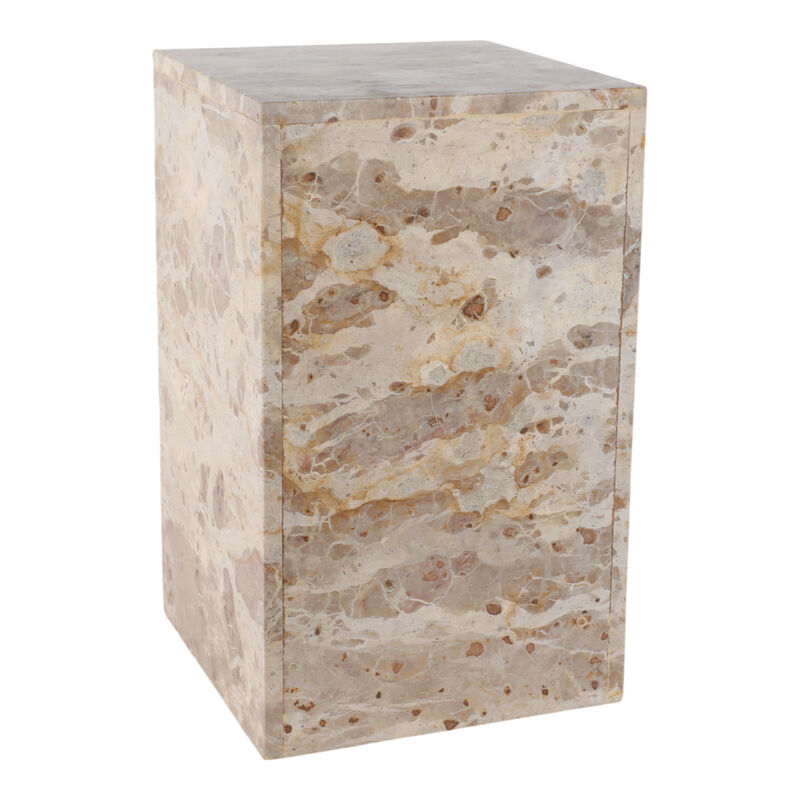 Tatumway Marble Pedestal Accent Table image number 1