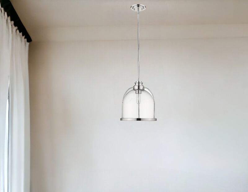 Hivvago Stanton 1-Light Polished Nickel Pendant