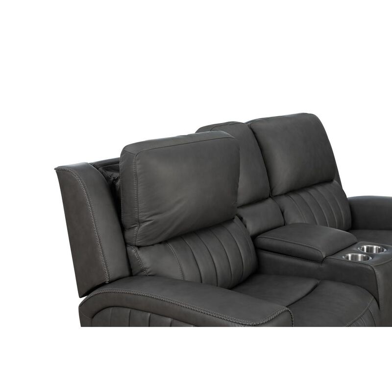 Loveseat w/Power Head Rests, Power Lumbar & Console w/Storage & 2 Cup Holders image number 2