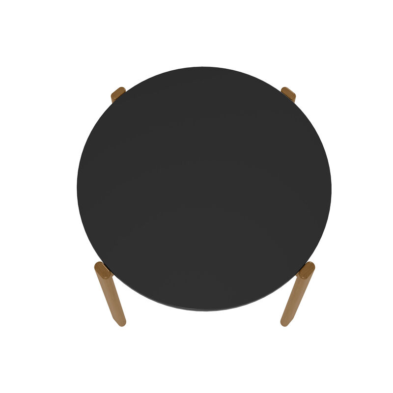 Gales Black Round Dining Table