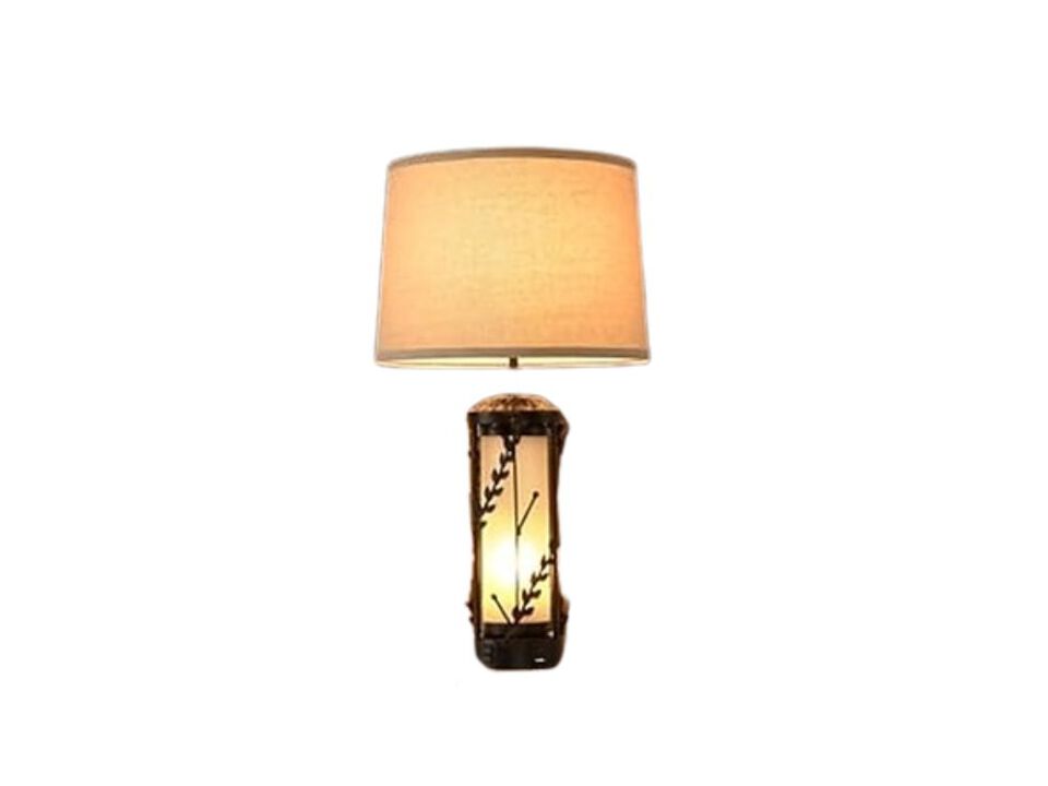 Vintage Metal Glass Night Lights Set Of 2 For Living Room Bedroom Nightstand