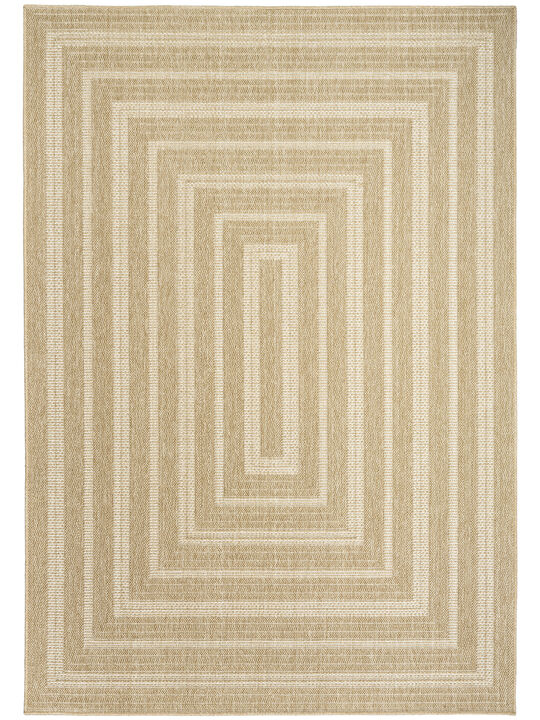 Tulum TLM04 Taupe/Ivory 4' x 6' Rug