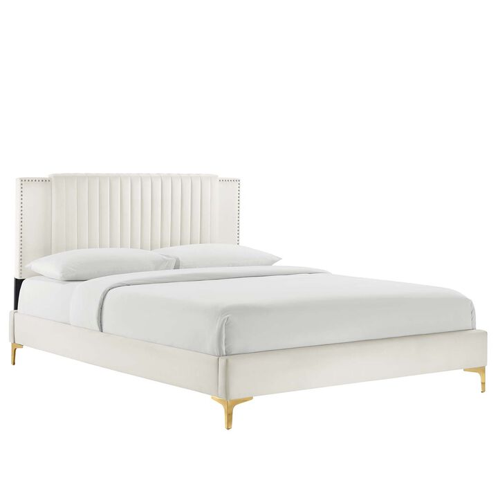 Modway - Zahra Channel Tufted Performance Velvet Full Platform Bed