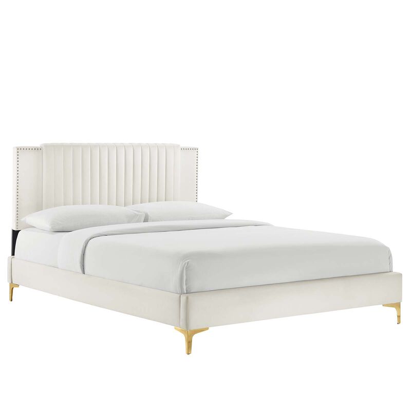 Modway - Zahra Channel Tufted Performance Velvet Full Platform Bed image number 0
