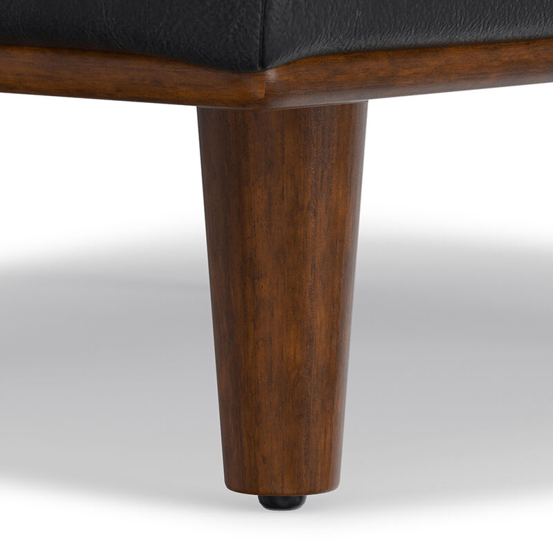 Morrison 49 inch Wide Mid-Century Modern Table Ottoman in Sienna Top Grain Genuine Leather image number 4