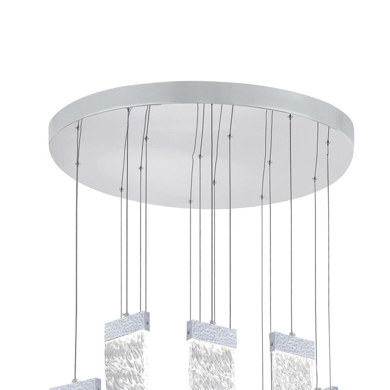 CWI Lighting Carolina LED Chandelier With Pewter Finish