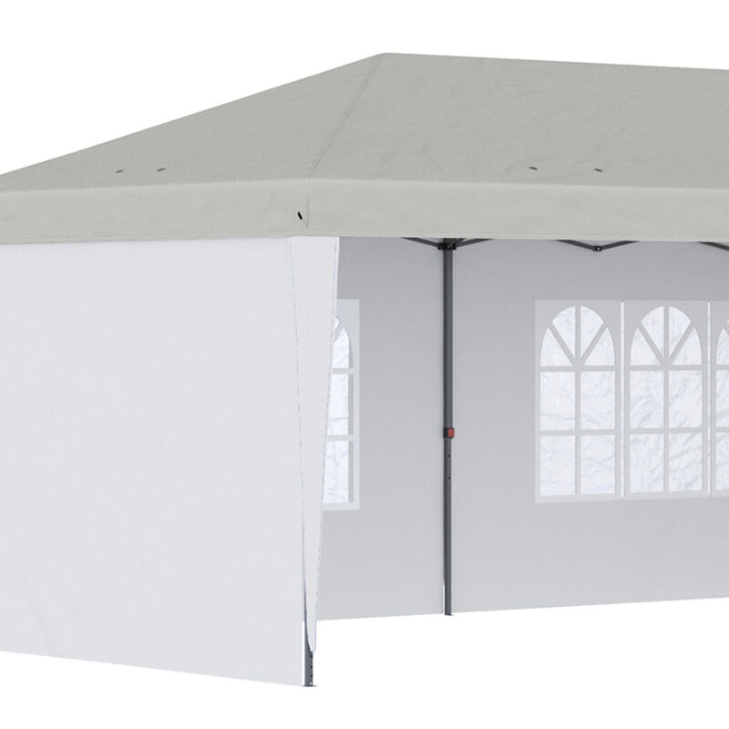 Pop-Up Canopy Party Tent with 4 Sidewalls for Outdoor Events