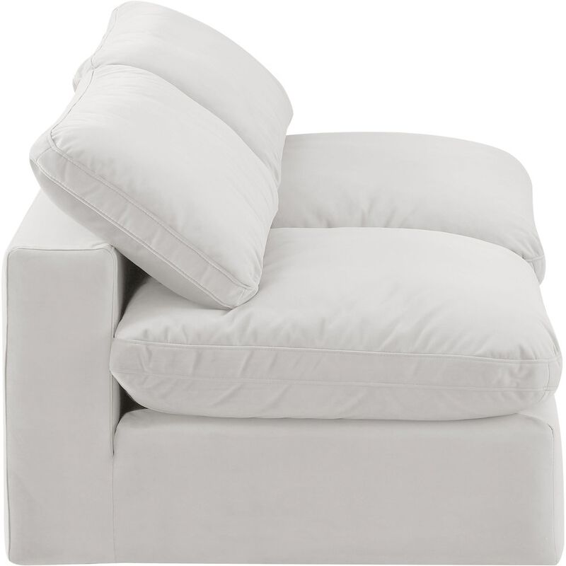 Meridian Furniture Comfy Cream Velvet Modular Sofa