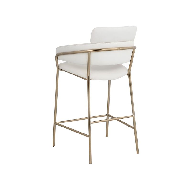 Meridian Furniture Yara Velvet Counter Stool