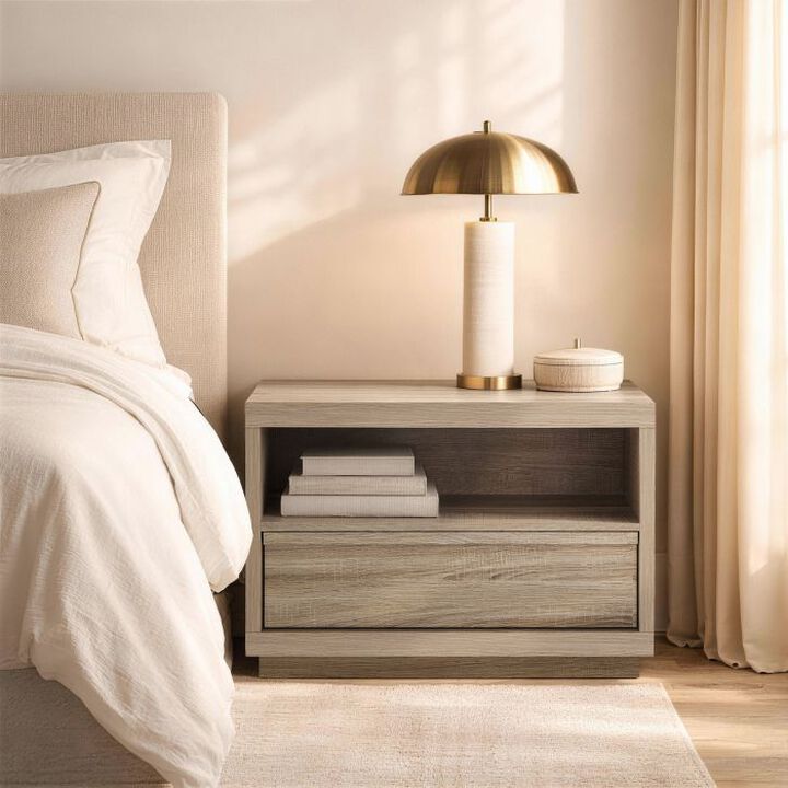 Navis 32" Nightstand in Natural Oak